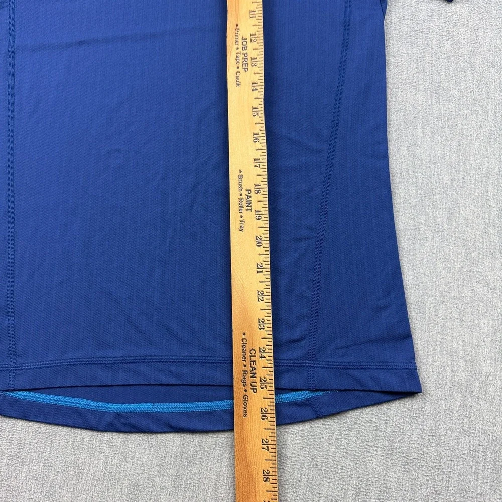 Lululemon Shirt Mens Small Blue Stretch Performance Running Athletic Gym Workout